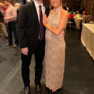 Gold/champagne sequence tassle dress